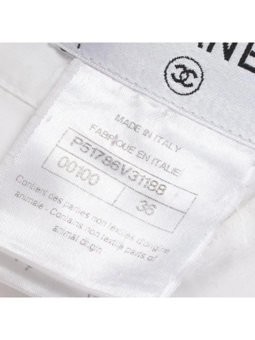 Chanel Frill Blouse Cotton Shirt